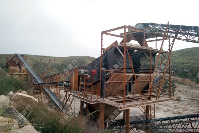 內蒙古郭兄弟礦業時產600-800噸砂石骨料生產線