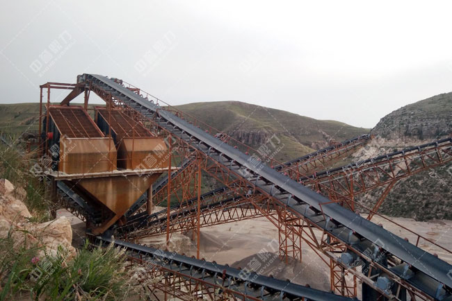 內蒙古郭兄弟礦業時產600-800噸砂石骨料生產線